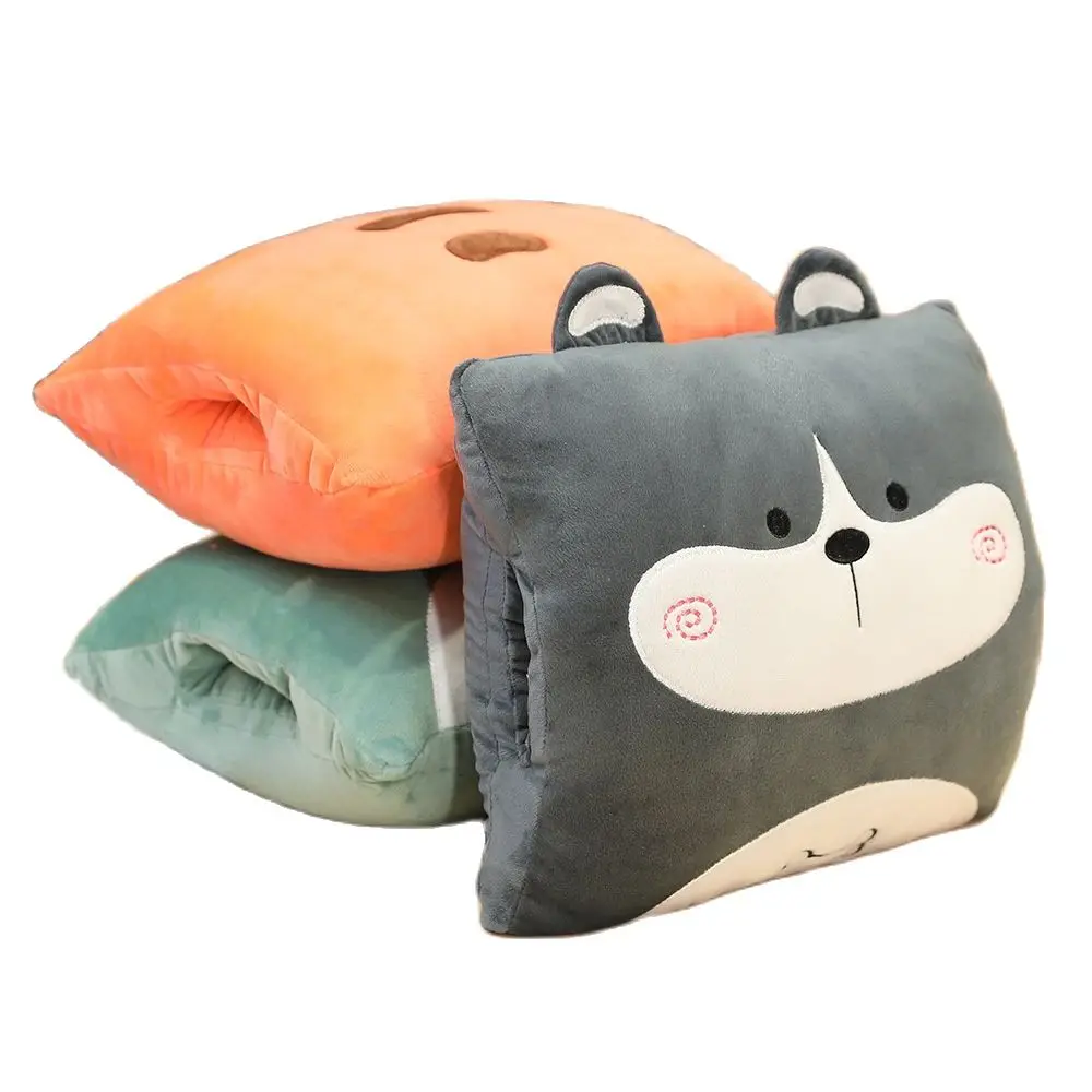 Подушка одеяло husky динозавр двойного назначения Автомобильная утолщенная