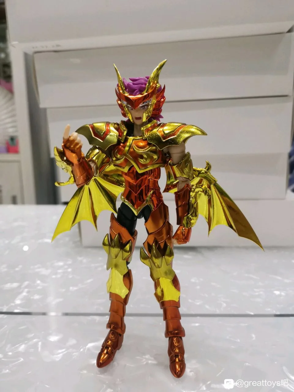

Spot Anime Saint Seiya Saint Seiya Saint Cloth Myth Model 15th Anniversary Blue Model Hand-made Toy Gift