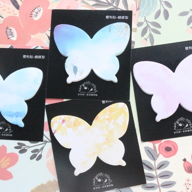 Domikee милый китайский дизайн школьные самоклеящиеся коврики для записей набор