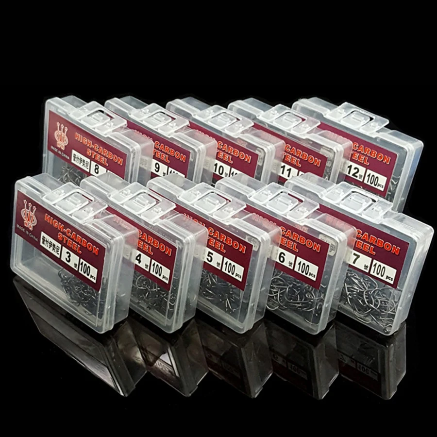 100 шт. рыболовные/тройные/сомнительные/круглые крючки для мягкой приманки