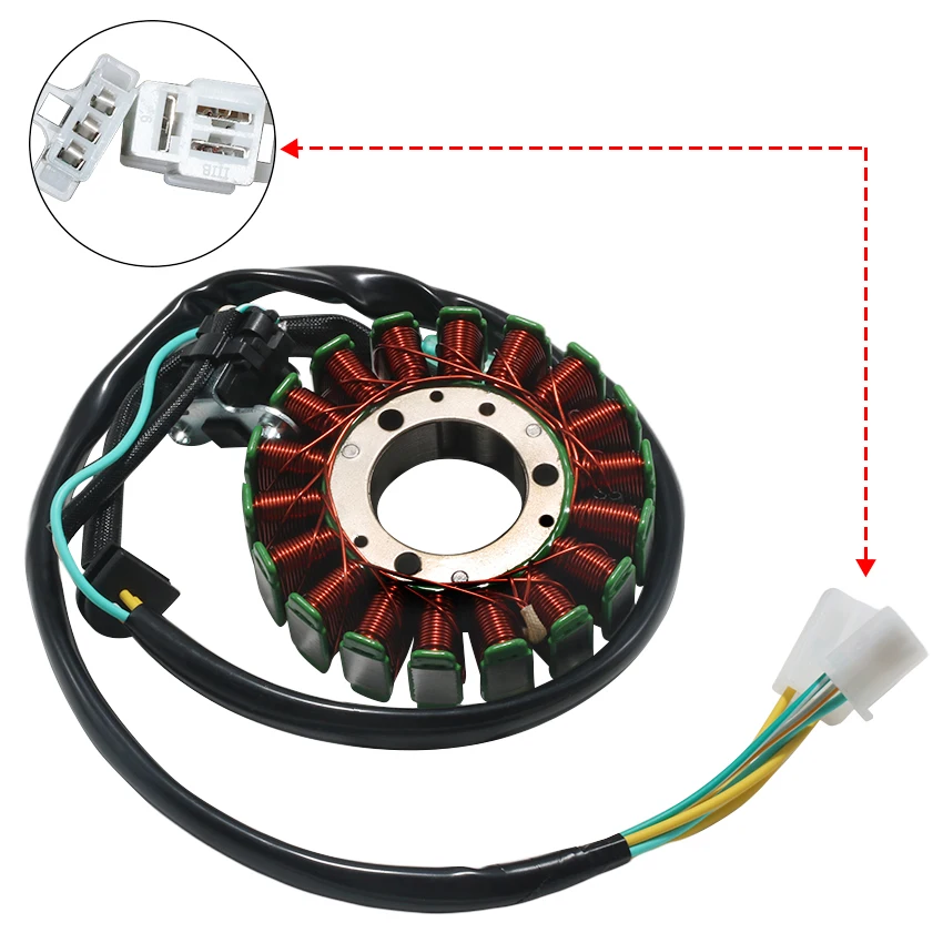 Motorcycle Generator Stator Coil Comp For Kawasaki BN125-A8 BN125-A6F BN125-A7F BN125-A8F BN125-A9F Eliminator 2005    2006-2009 enlarge