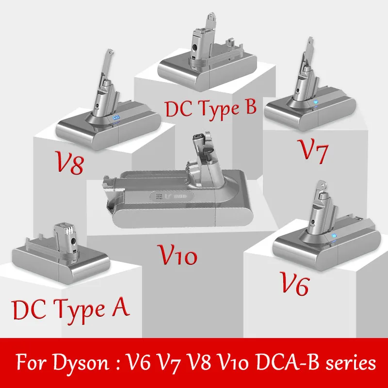 

2021 Original 21.6V 28000mAh Li-ion Battery for Dyson V6/V7/V8/V10 DC62 DC74 SV09 SV07 SV03 965874-02 Vacuum Cleaner Battery L30