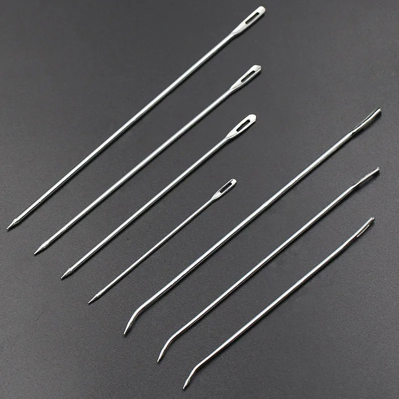 10 шт. гобелен с изогнутым кончиком из нержавеющей стали|Швейные иглы| |