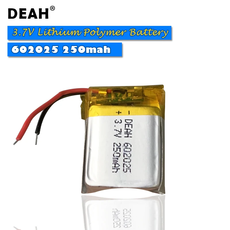 1/3 шт. 3 7 в Lipo cells 602025 250 мАч|Перезаряжаемые батареи| |