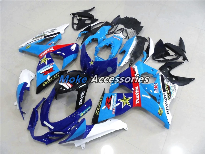 

Motorcycle Fairings Kit Fit For Gsxr1000 2009 2010 2011 2012 2013 2014 2015 2016 Bodywork Set High Quality Abs Blue White