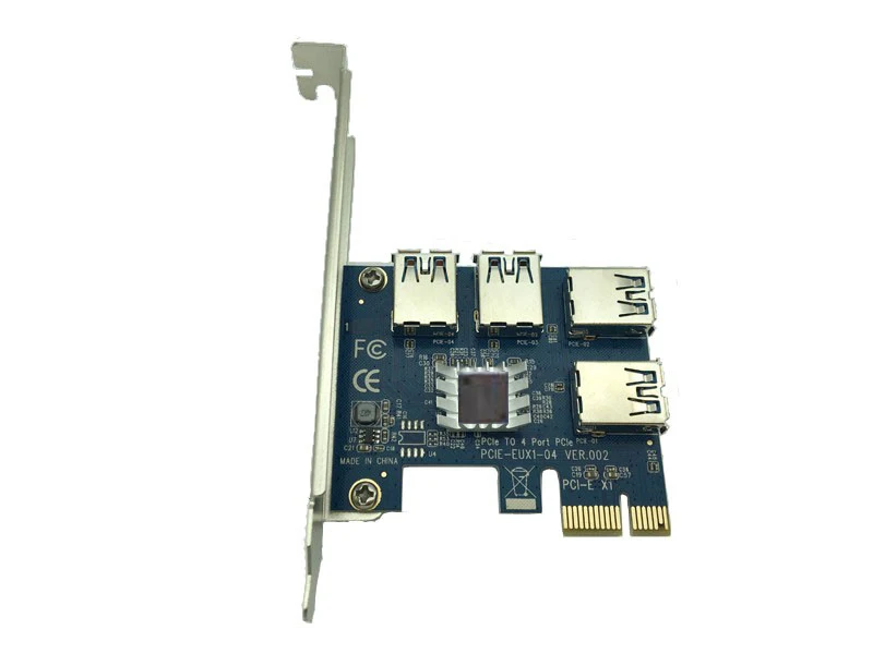 Новый Riser Card USB 3 0 PCI-E 1x до 16x слот PCIE адаптер 1 4 для графической видеокарты Bitcoin Miner |