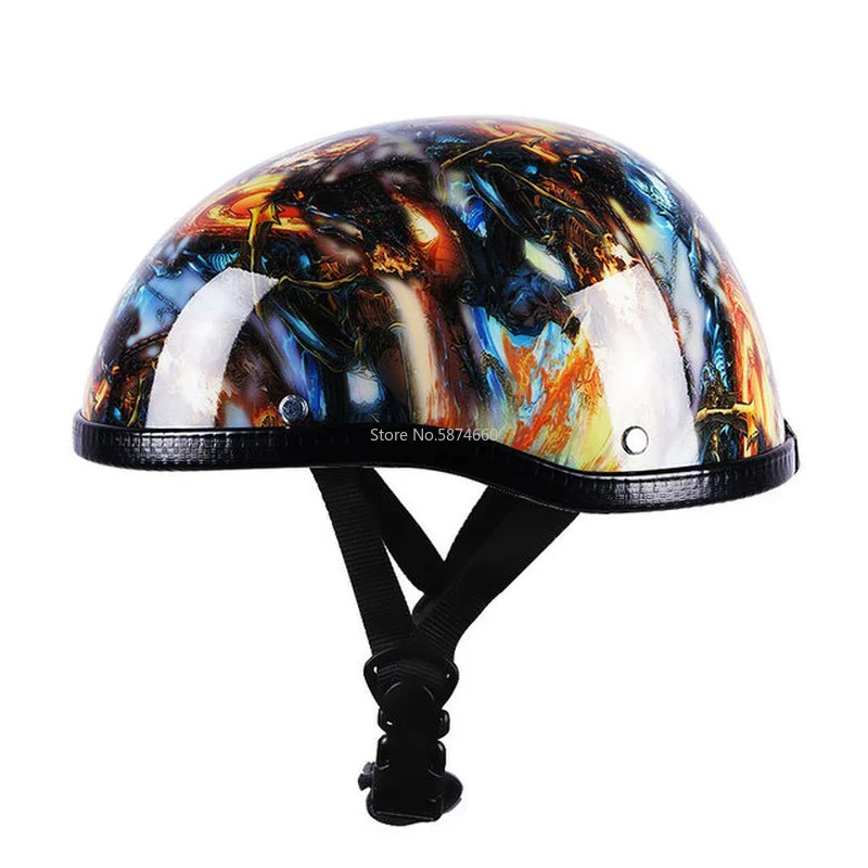 Мотоциклетные шлемы для мужчин и женщин мотокросса на пол лица винтажные