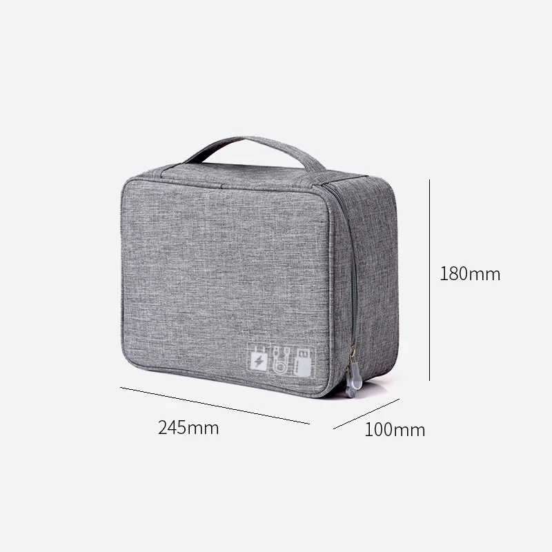 

Portable Cable Digital Storage Bags Organizer USB Gadgets Wires Charger Power Battery Zipper Cosmetic Bag Case Accessories Item