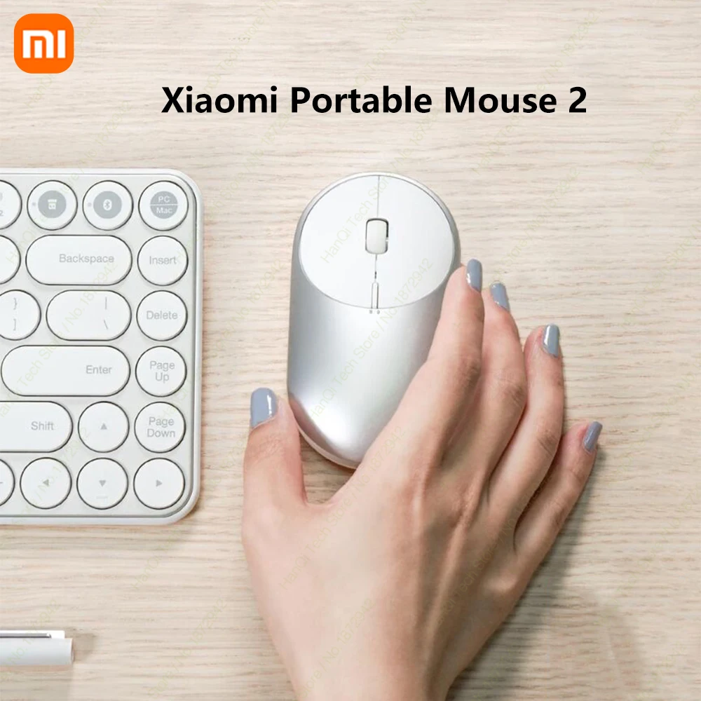 Портативная мышь Xiaomi 2 режима подключение 1200 точек/дюйм-4000 точек/дюйм