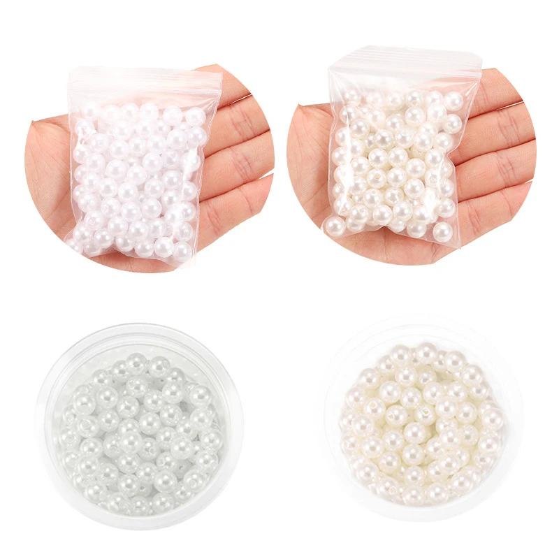 

3-20mm Imitation Pearl Beads Round Beads For Needlework Charms DIY Necklace Bracelets Jewelry Making Wholesale