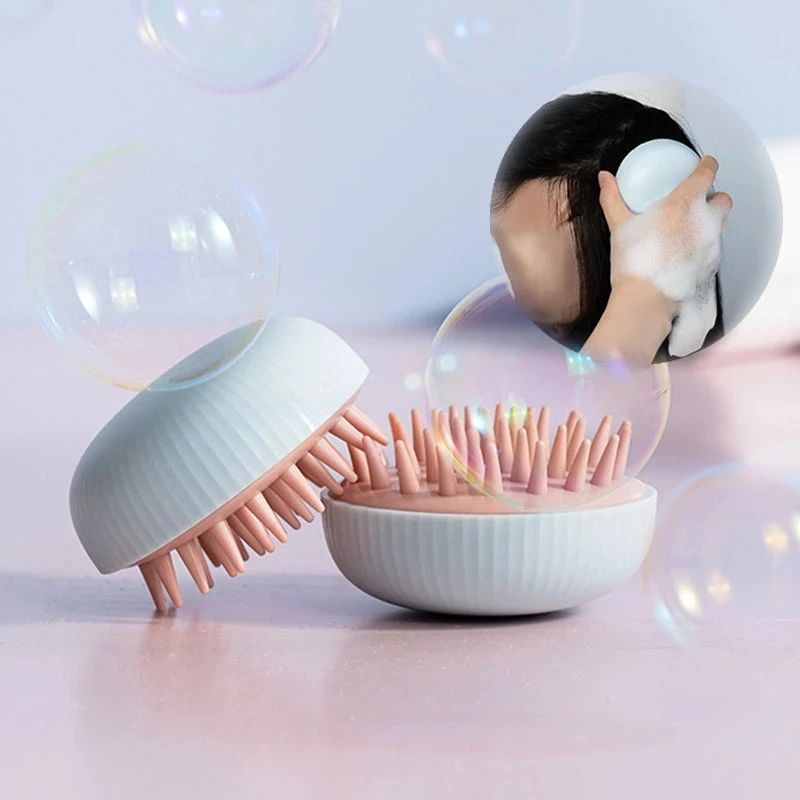 

Silicone Shampoo Scalp Hair Massager Shampoo Massage Comb Bath Massage Brush Scalp Massager Hair Shower Brush Comb Care Tool