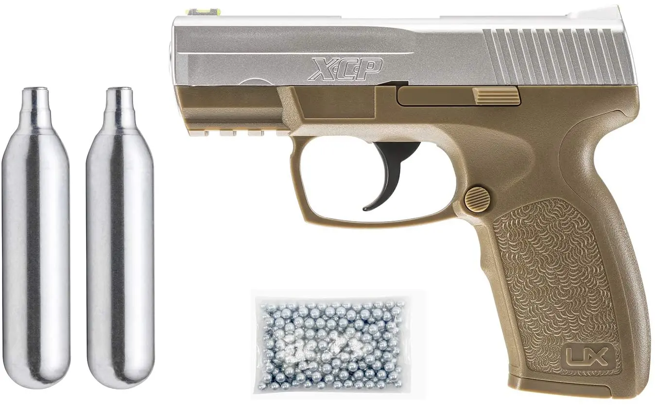 

Umarex XCP armas de co2 gas pistola Kit, Two-Tone armas de co2 gas pistola Decor Iron Paintings for Shooting Club