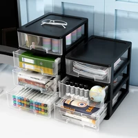 4 layer drawer desk storage box plastic document sundries holder cosmetic cabinet storage organizer desktop makeup organizer box