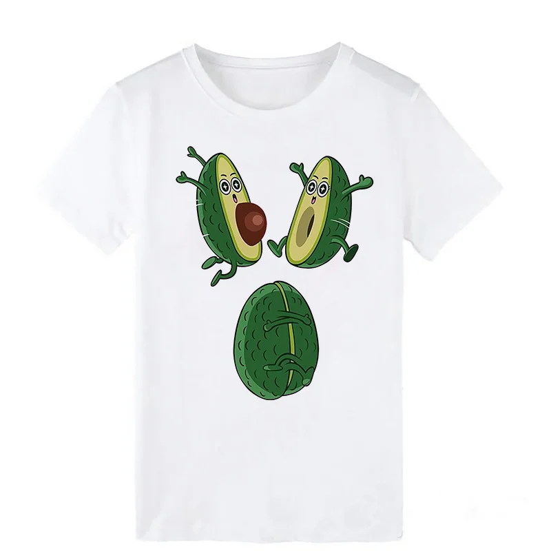

Avocado Vegan Women T Shirt Ulzzang 2021 Kawaii Cartoon Tshirt Harajuku 90s Graphic Female Short Sleeve T-shirt Summer Tops