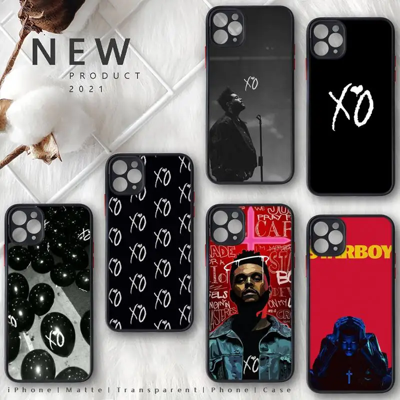 

The Weeknd Starboy Pop Cantor xo Phone Case matte transparent For iphone 7 8 11 12 plus mini x xs xr pro max cover