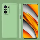 Чехол для Xiaomi Poco F3 5G, жидкий силиконовый Квадратный матовый мягкий чехол для Poco F3 Pocophone Poko Little F 3 Poco F3, чехол для телефона