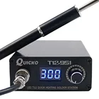 Светодиодный цифровой контроллер, паяльная станция, электронный паяльник с металлической ручкой M8 и железными наконечниками без кабеля питания