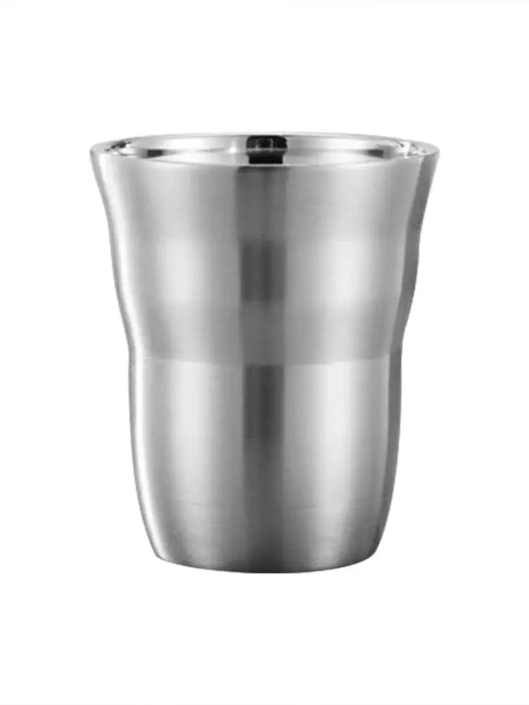 6 шт. корейский 304 из нержавеющей стали двойной рот пивная кружка кофейная чашка