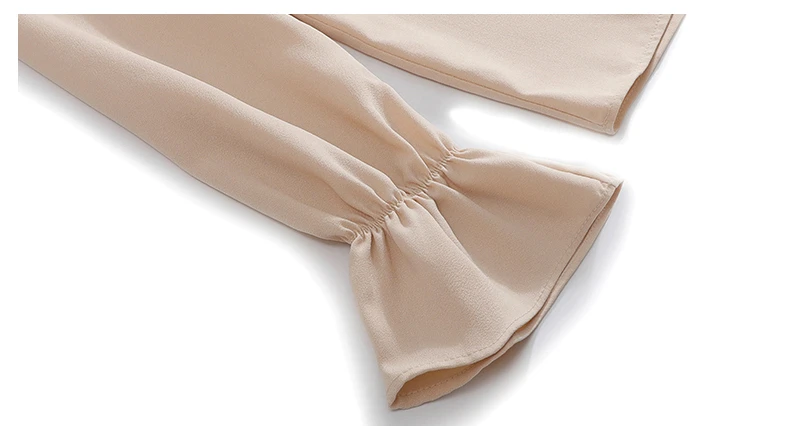 

Womens Tops And Blouses Long Sleeve Blouse Women Blusas Bow Collar Apricot Chiffon Blouse Women Tops Shirt Blusa Feminina