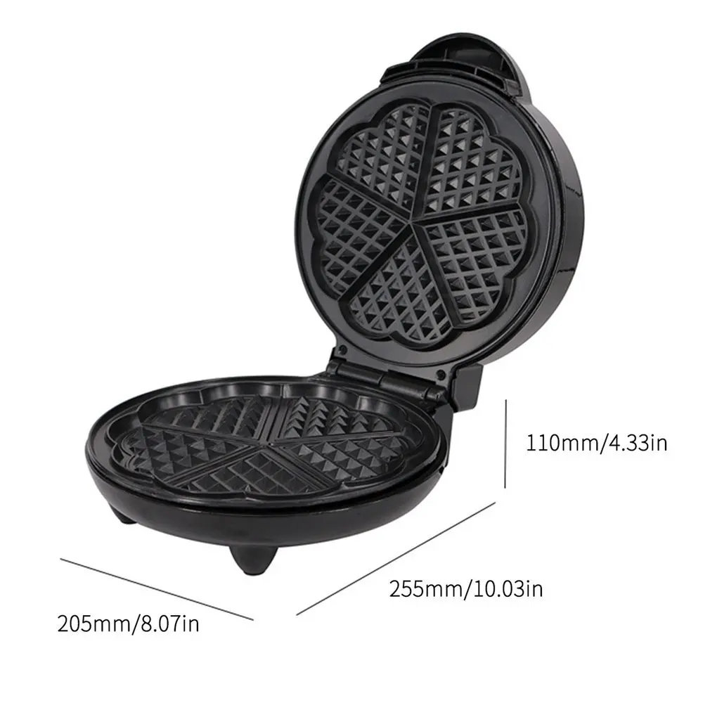 

Stainless steel triangle waffle machine heating homemade waffle plum-shaped muffin machine home breakfast cake machine