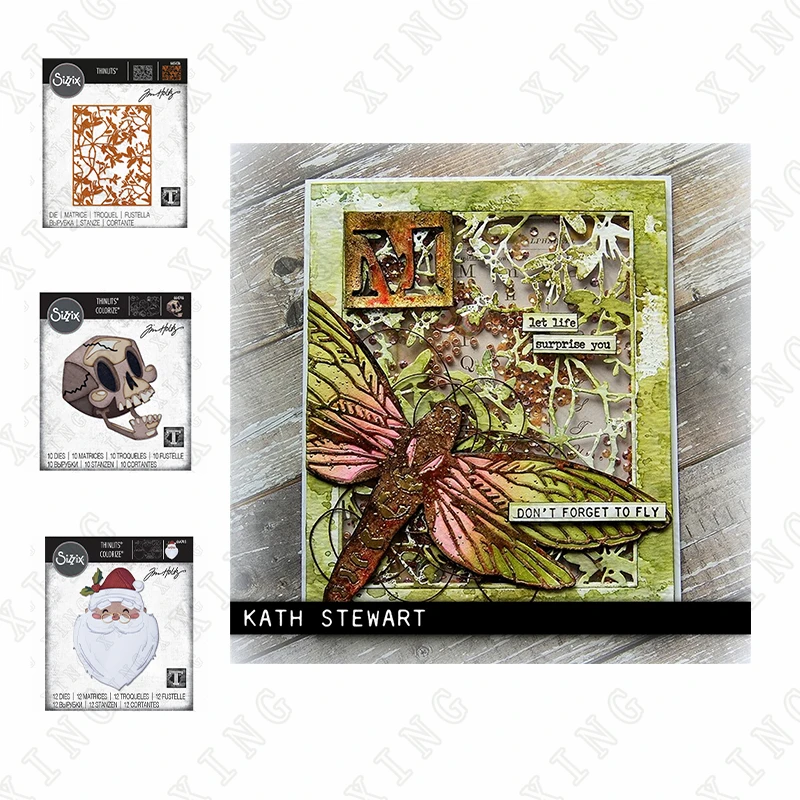 

Vine Skeleton Santa Metal Cutting Dies Scrapbook Diary Decoration Embossing Template Diy Greeting Card Handmade Hot Selling