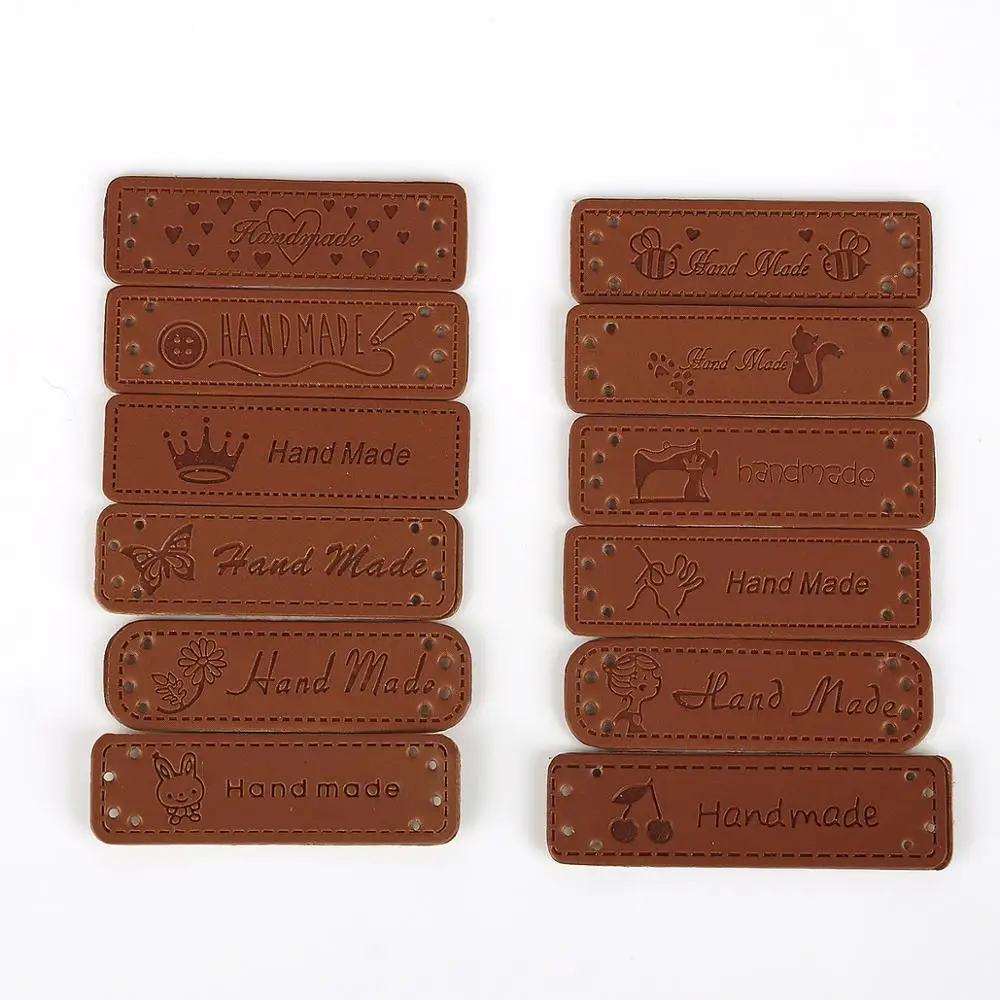 12 шт. несколько шаблонов этикетки для одежды ручной работы ярлыки с тиснением