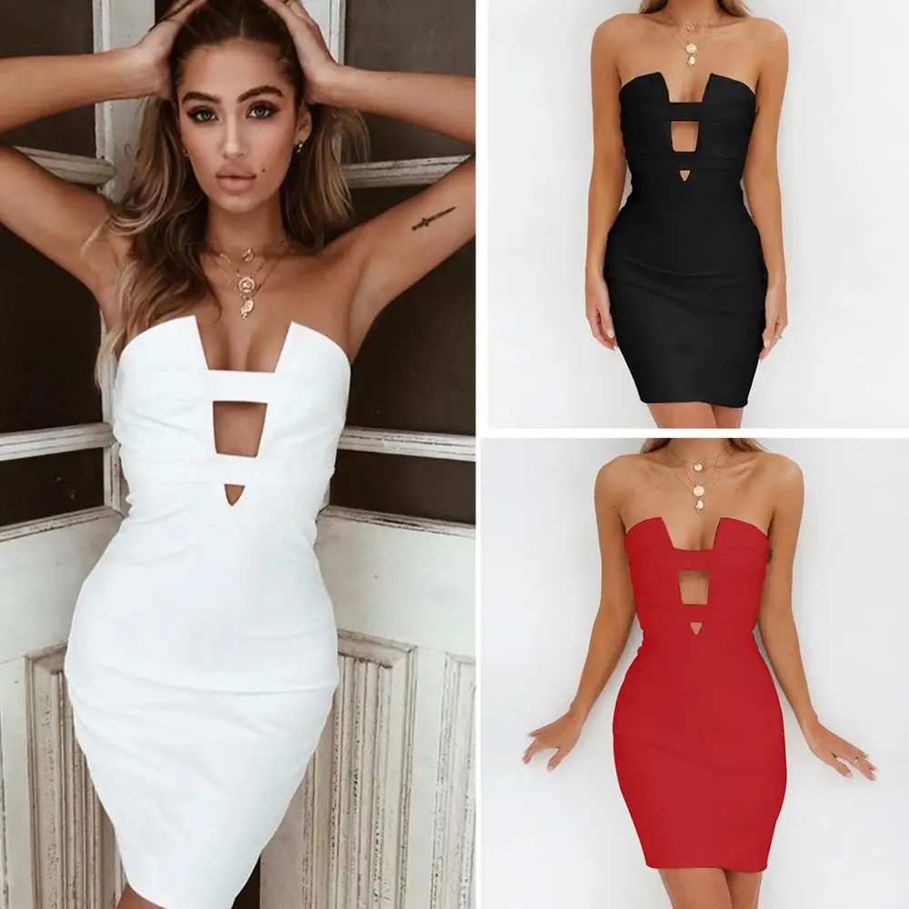 2020 Новое поступление сексуальное женское платье с открытой спиной вырезами