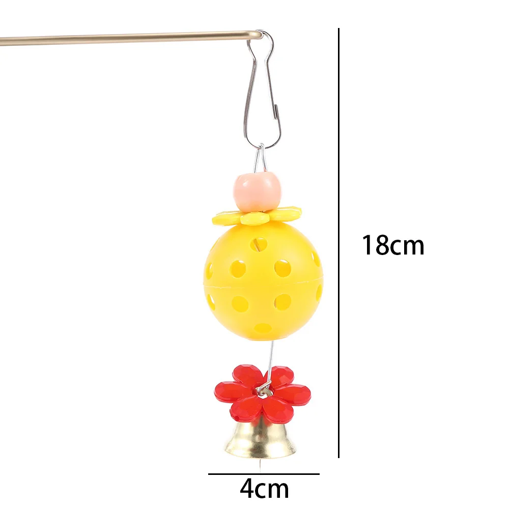 Подвесная игрушка-колокольчик для попугаев птица белка забавная цепочка игрушка