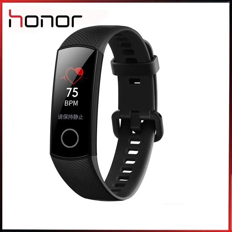 Смарт-браслет Honor Band 4, сенсорный экран 0,95 дюйма, фитнес-трекер, водонепроницаемый, для плавания, для обнаружения пульса и сна