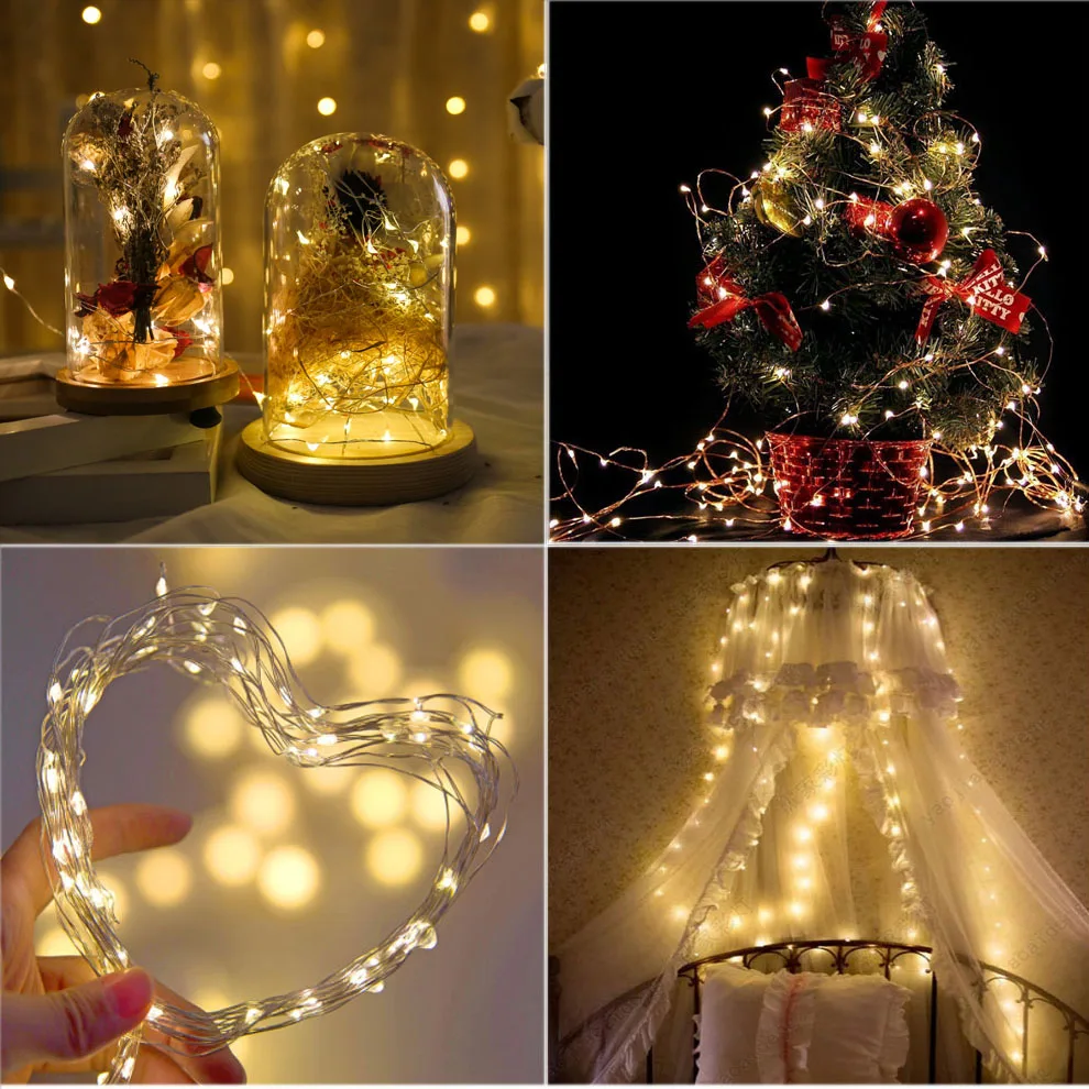 5 м 10 20 Дистанционное Управление светодиодные светящиеся гирлянды светильник