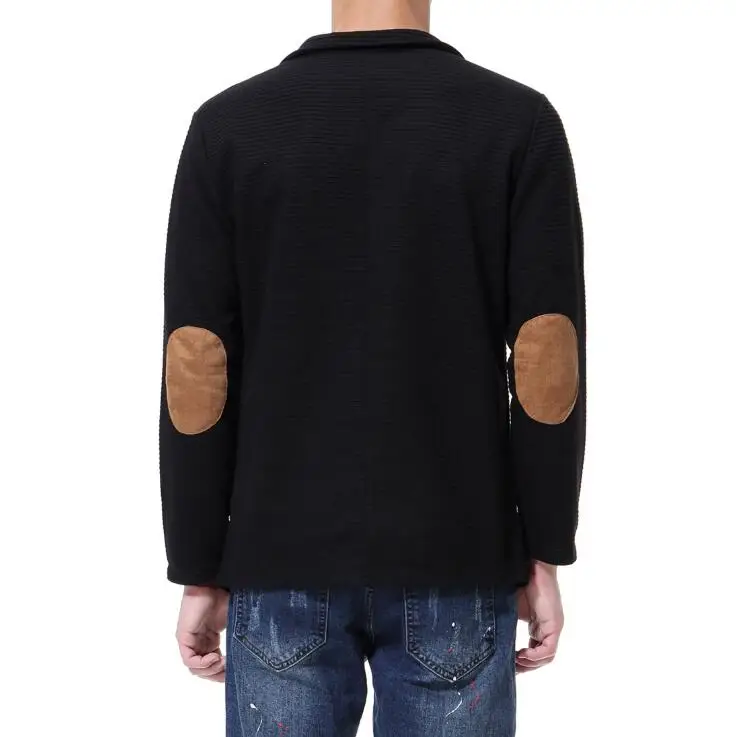 

new Free shipping 2021 autumn large size men's casual knit jacket European and American trend long-sleeved lapel shirt coat men