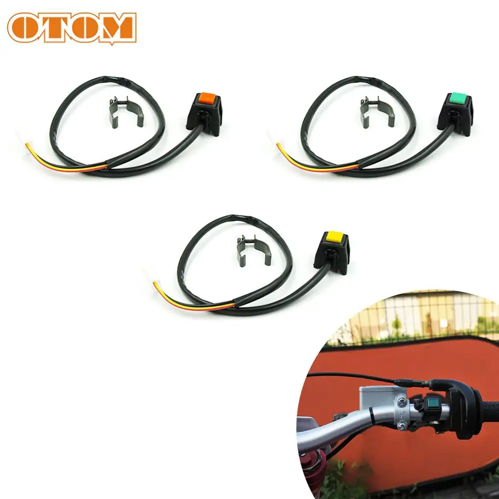 

Набор кнопок переключения на руль мотоцикла OTOM, 3 цвета, для KTM, YAMAHA, HONDA, SUZUKI, KAWASAKI, питбайка, эндуро