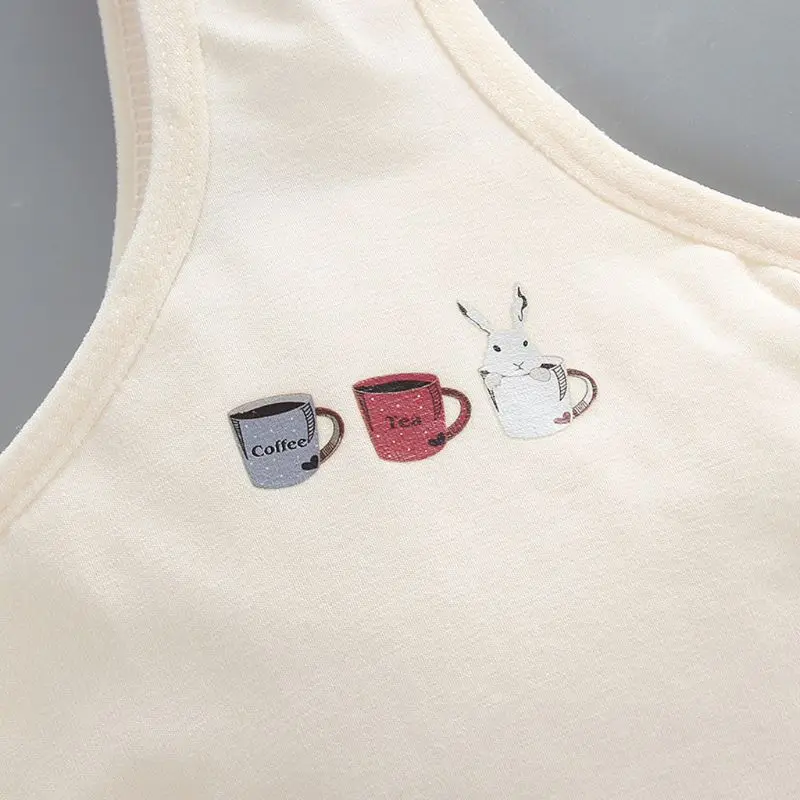 

Young Girls Bra Cotton Teenage Underwear Students Training Bra Kids Sports Vest