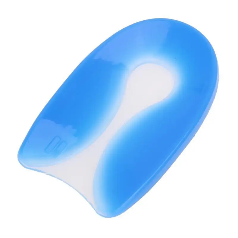 

1pair Soft Silicone Gel Insoles For Heel Spurs Pain Foot Cushion Foot Massager Care Half Heel Insole Pad U Shap Height Increase