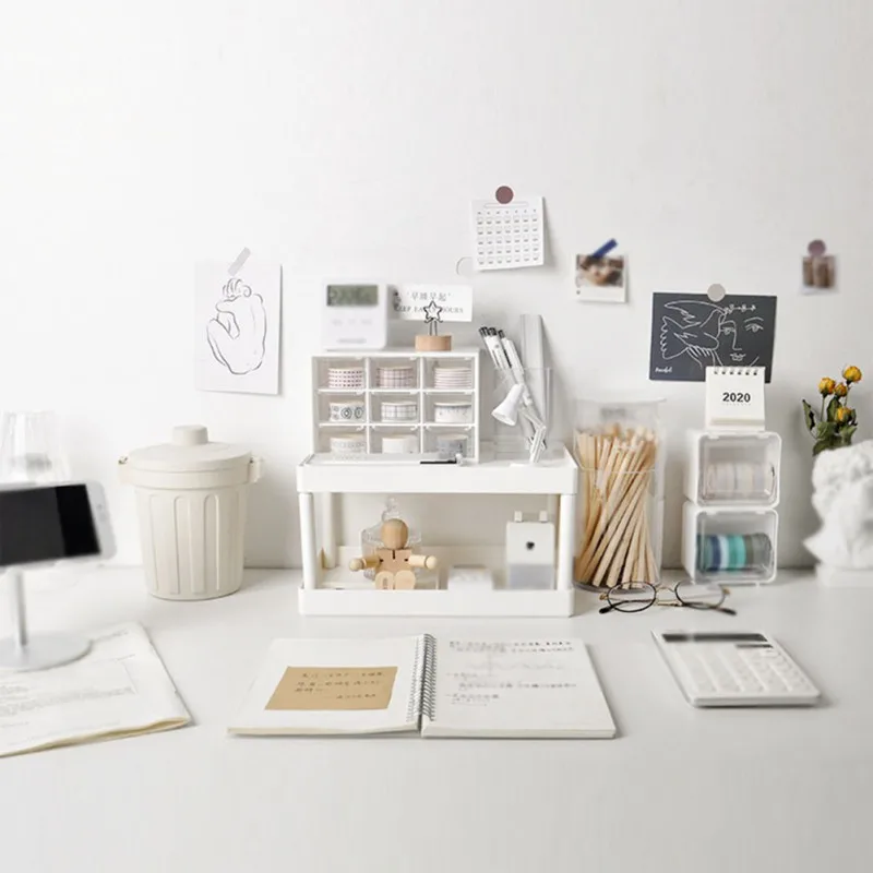 Бытовой ящик для хранения Настольный стеллаж ювелирных изделий