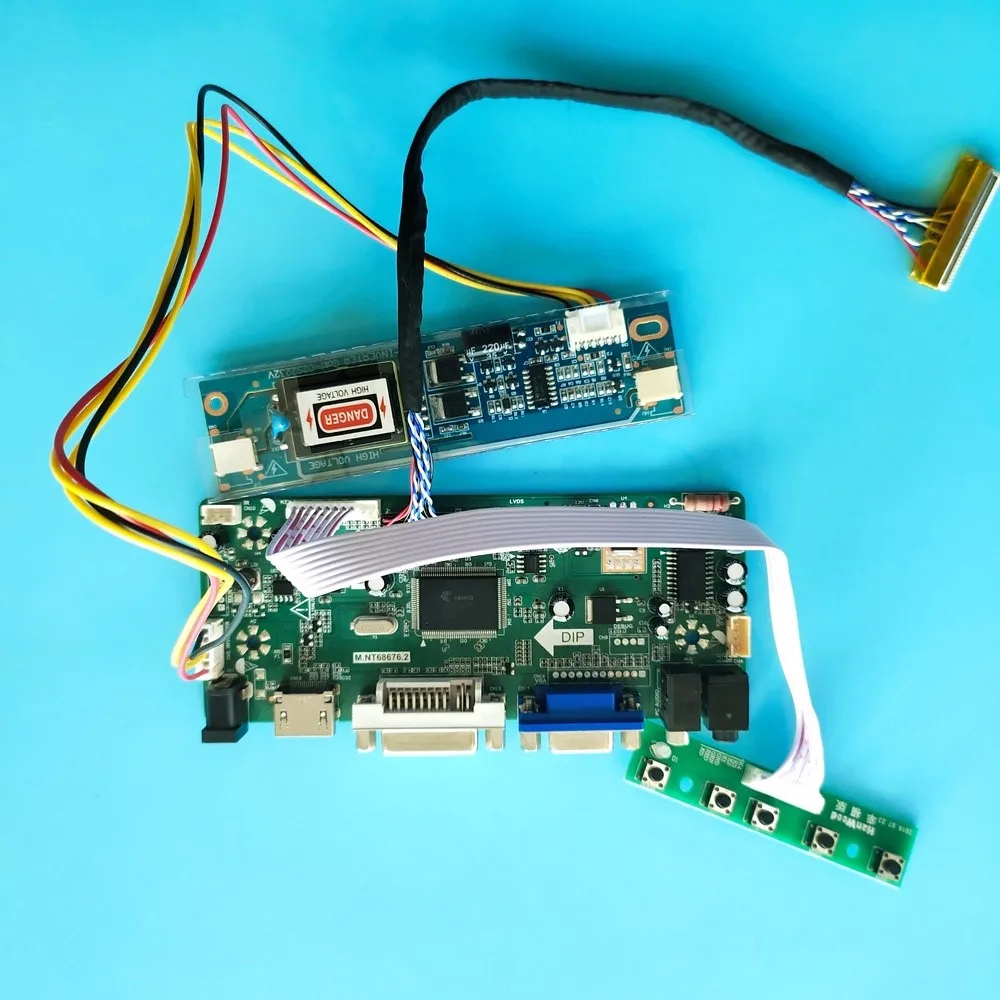 

Комплект для M200O1-L06/L07/L03/L02 30pin, совместимому с HDMI + DVI + VGA ЖК-дисплей аудио контроллеры чипы ic доска 1600x900 драйвер Экран панель 2 лампы 20"