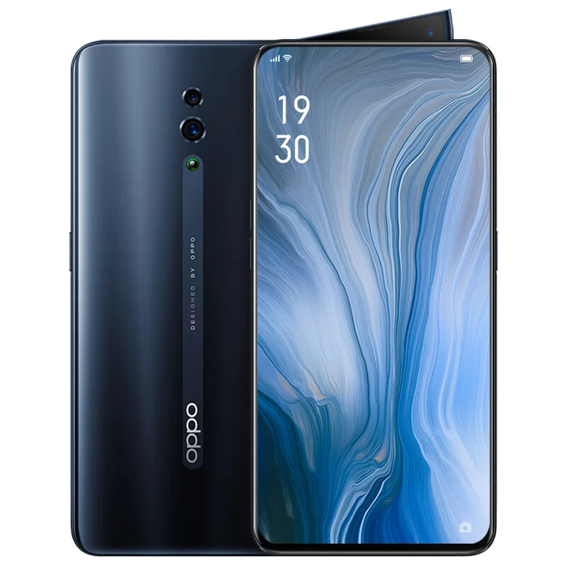6G 256G Black OPPO Reno, Новое поступление, смартфон, 6,4 дюймов, Qualcomm710, Поддержка NFC 2340*1080, Восьмиядерный, 3 камеры, 48MP+ 5MP, 3765 mAh, отпечаток пальца ID - Цвет: 6G 256G Black