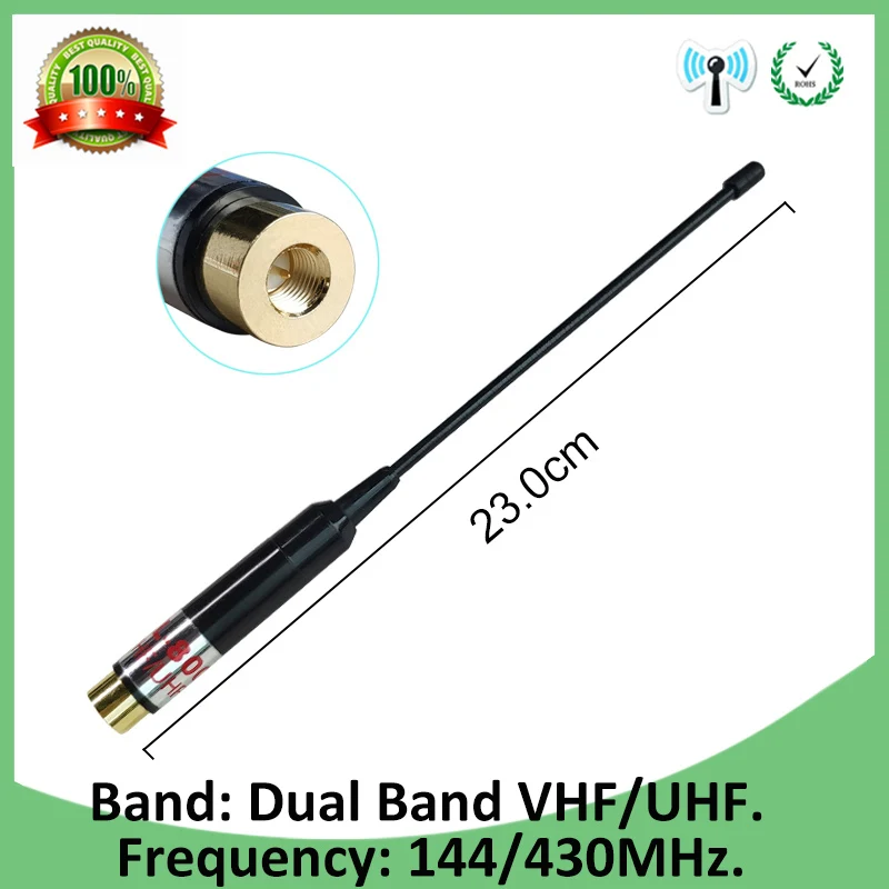 Антенна для рации motorola one e398 g6 razr v3i e5 p30 sma uhf тактическая baofeng 5r vhf dmr 430 МГц|Запчасти