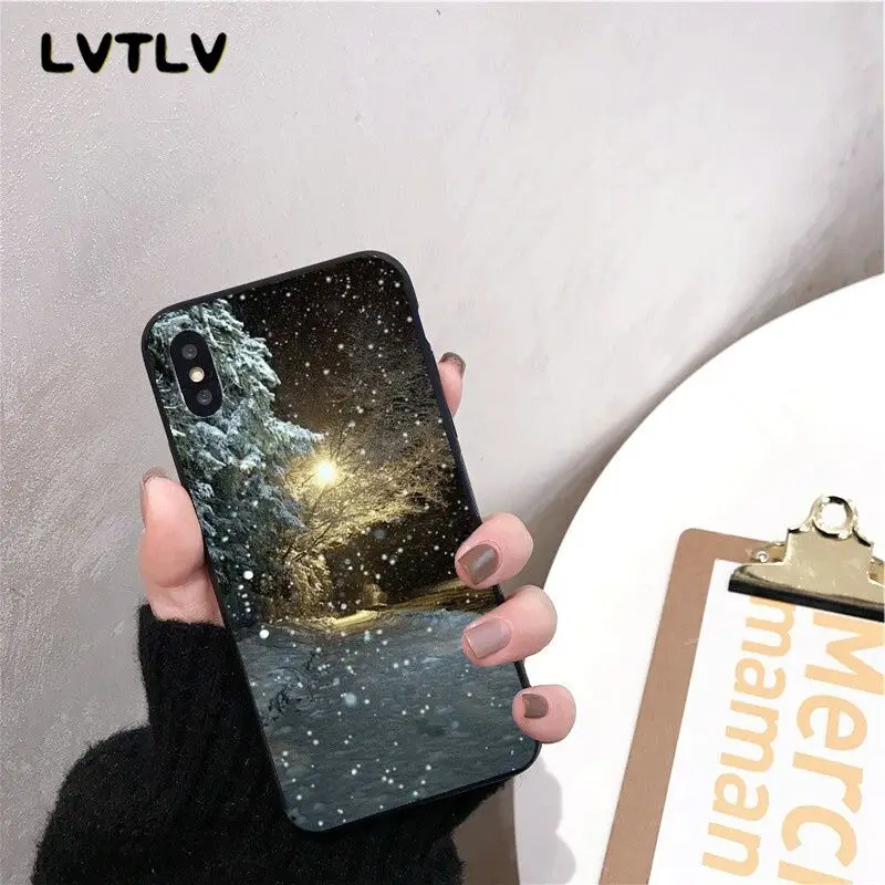 Пейзаж зимний светильник Снег DIY роскошный высококачественный чехол для