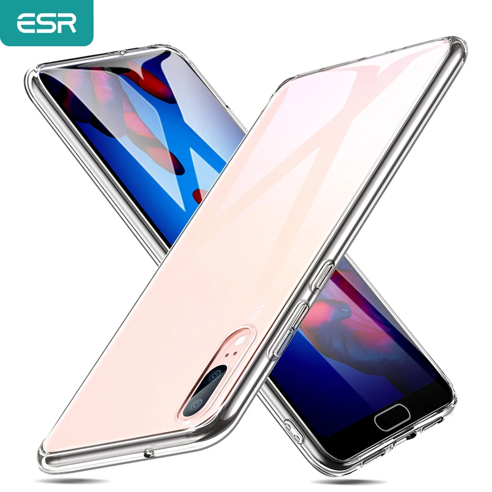 ESR полный защитный чехол для Huawei P20 Pro роскошный силиконовый из закаленного стекла