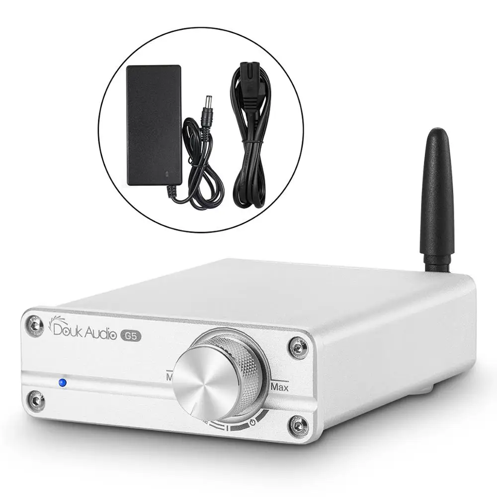 Nobsound Последние Мини TPA3116 Bluetooth 5,0 HiFi Мощность стерео усилитель домашнего аудио Amp с ВЧ бас - Цвет: Silver HiFi Version