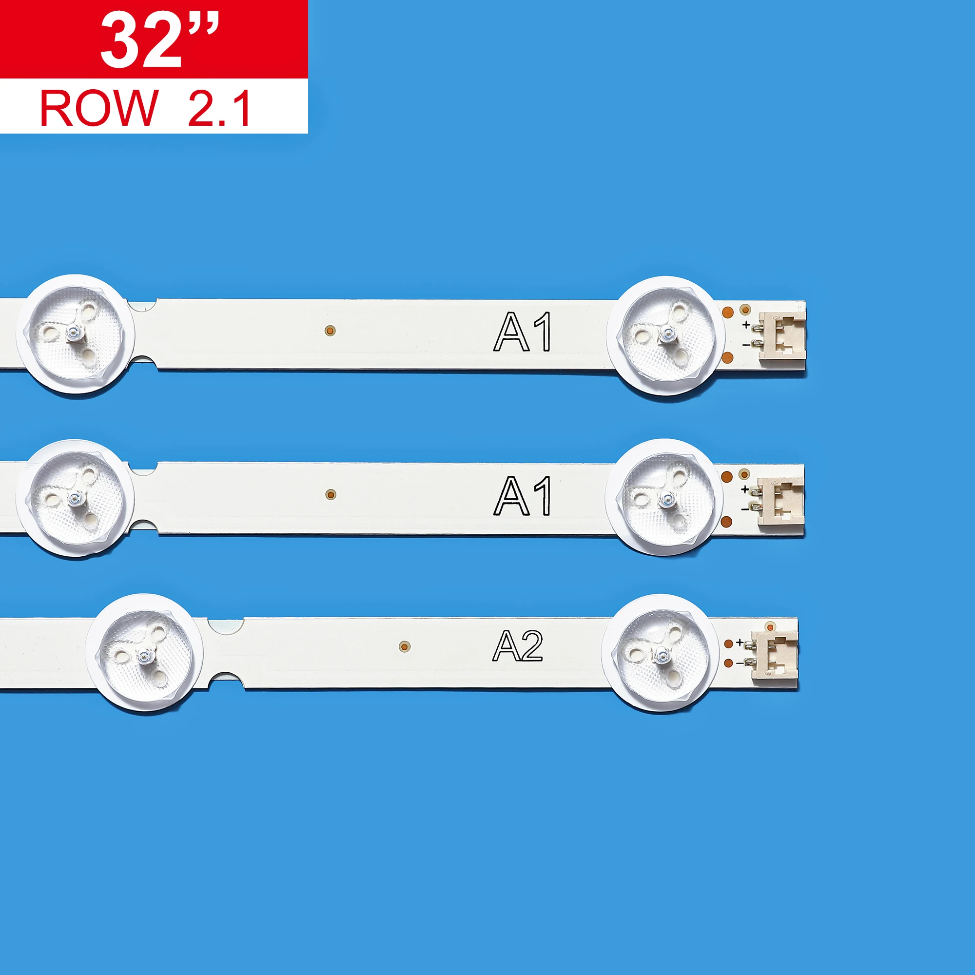 

630mm LED Strips for LIG 32'' ROW2.1 Rev 0.9 A1/A2-Type 6916L-1204A 6916L-1205A 6916L-1295A 6916L-1296A 32LA621V 32LN540U-ZA