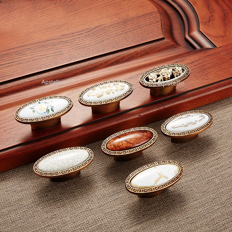 Бронзовый черный шкаф кухонная фурнитура Европейская мода цинковый сплав