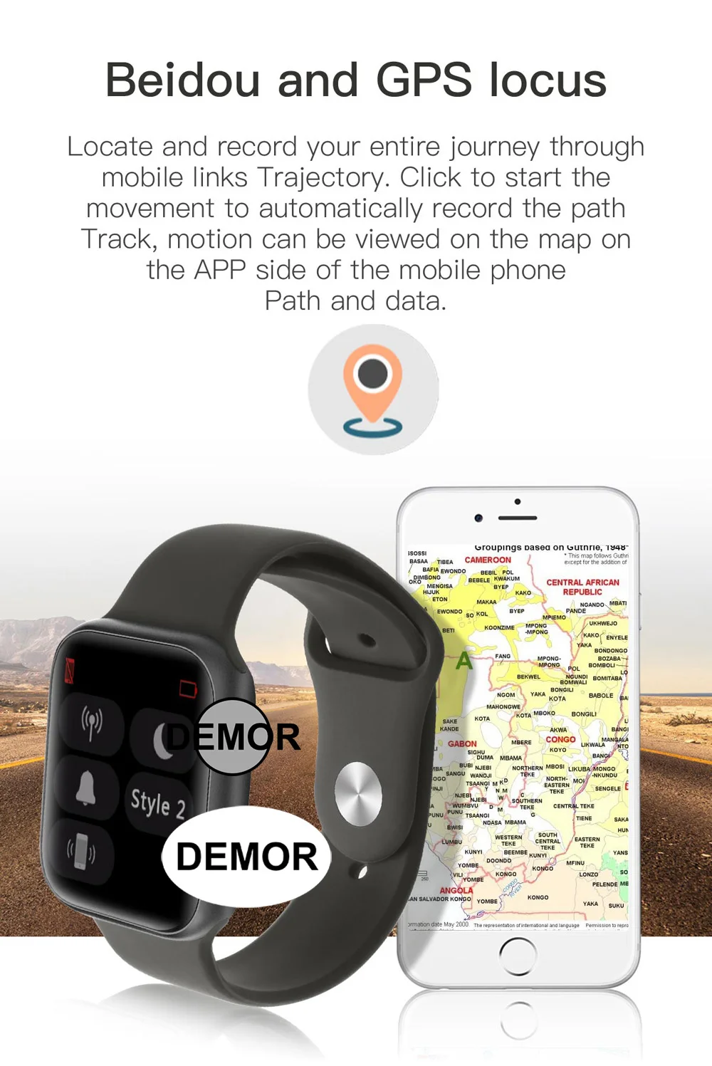 DEMOR IWO 11 gps умные часы серии 5 44 мм монитор сердечного ритма MTK2503 спортивные умные часы для Apple iOS 9 iPhone 10 X Android телефон