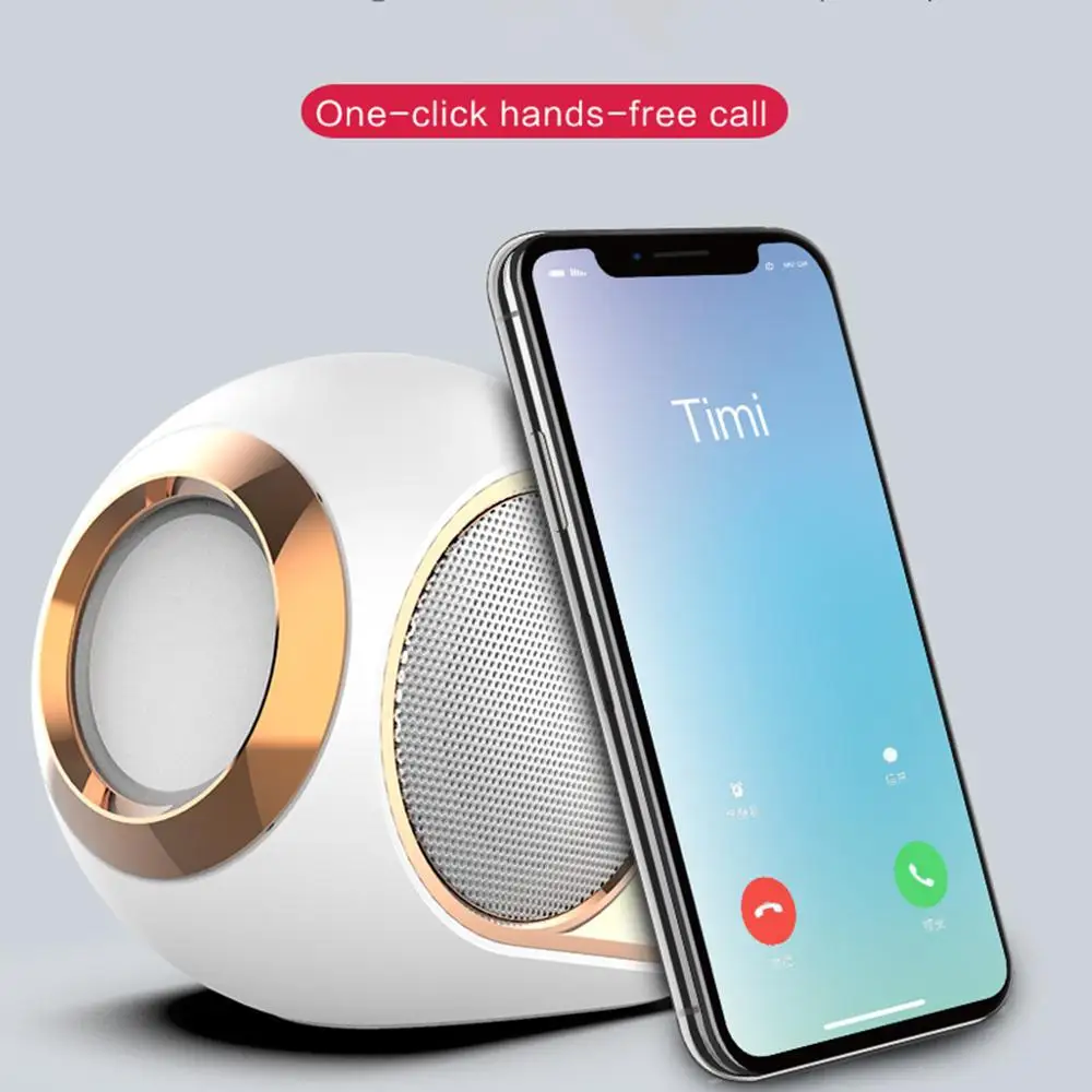 Беспроводная портативная Bluetooth Колонка TWS с частным режимом 5 0 сабвуфер TF карта FM