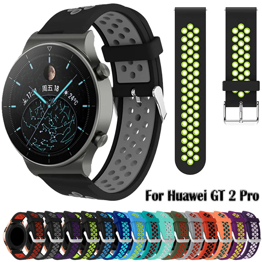 

Ремешок силиконовый для Huawei Watch GT 2 Pro/2E/2 46 мм, спортивный браслет для Huawei Watch 3/3 Pro/Honor Magic 22 мм