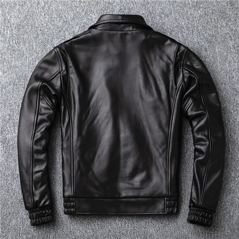 

2020 Sales New Casual Man Warm Genuine Leather Coat Quality Sheepskin Jackets Motor Jacket