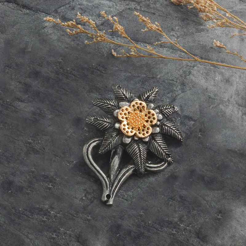 Винтажная Edelweiss брошь для горных солдат, немецкая армейская Элитная Кокарда, винтажный значок для шляпы, военные украшения, подарок