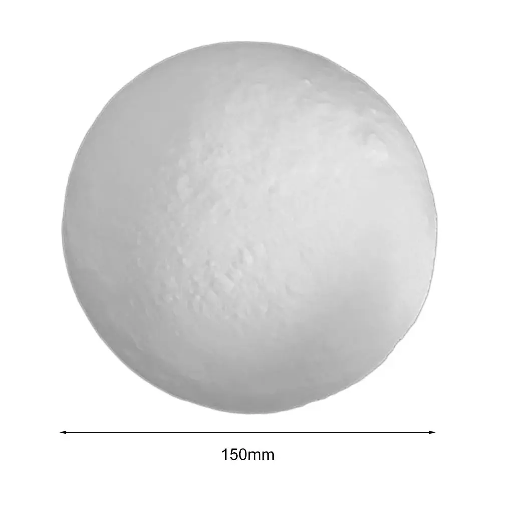 

3D Print Simulation Moon LED Nightlight Touch Control USB Charging Desk Lamp 8/10/12/13/15/18/20cm +/- Wood Stand Drop Shipping