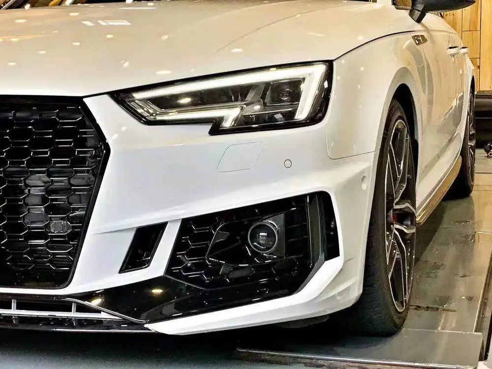 PP RS4 передний бампер w передняя губа гриль/RS4 задний диффузор выхлопная труба для A4